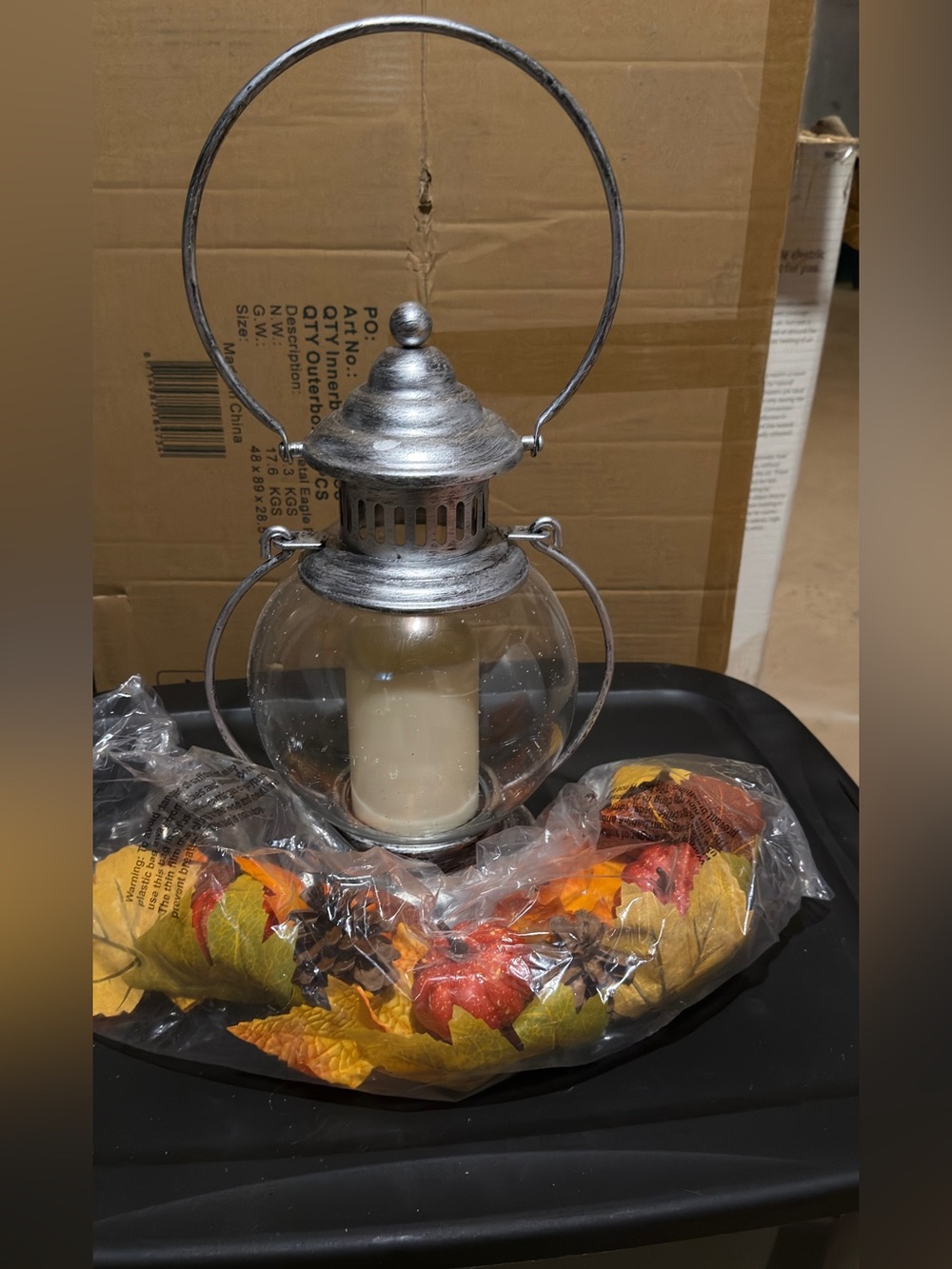 Home Reflections Indoor/Outdoor 13" Hanging Lantern